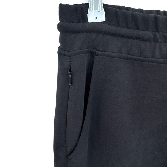 ATHLETA Black Seasoft Straight Leg Cropped Sweatpant Pants Size M Medium - Picture 5 of 9